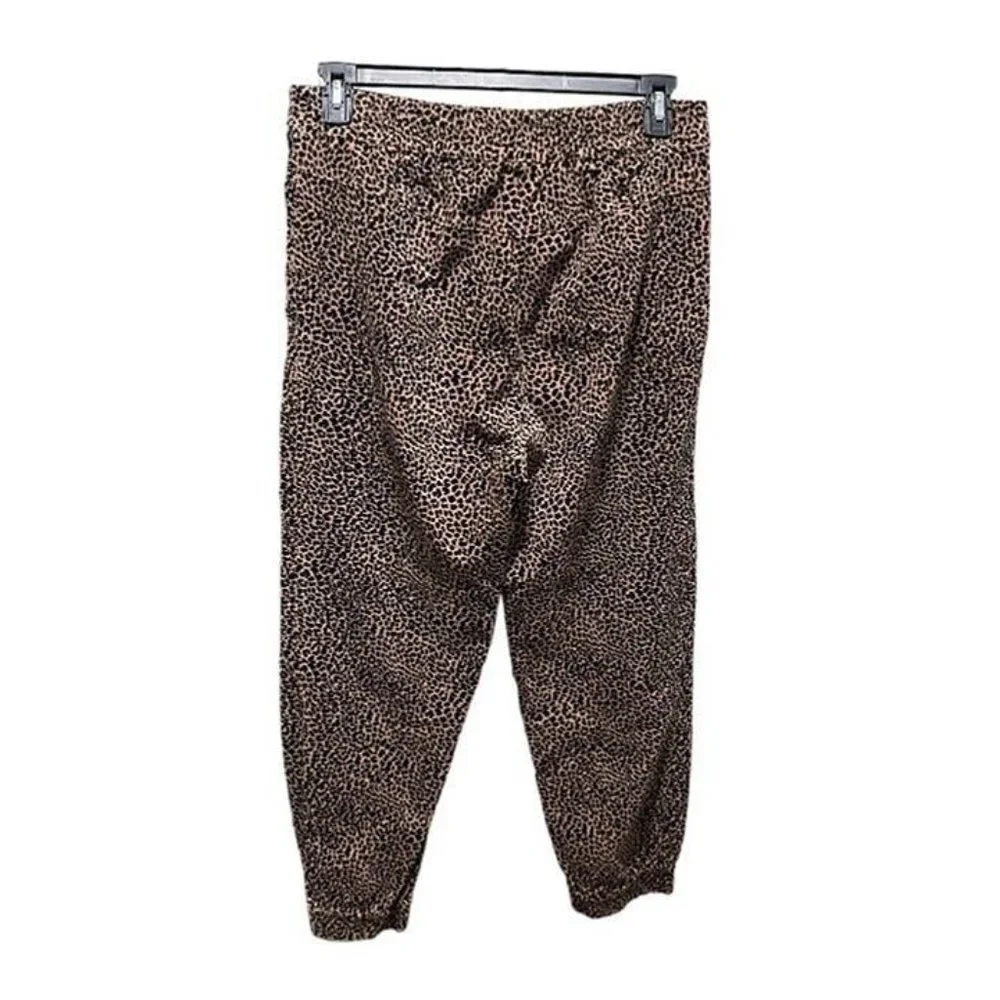 Anthropologie Kalea Leopard Print Corduroy Joggers Size Medium - Picture 4 of 11